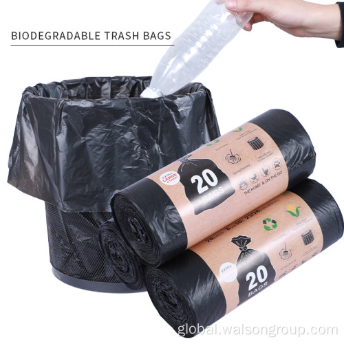 Biodegradable Cornstarch Compostable Garbage Bag Flat Star Sealed biodegradable Trash bags Manufactory